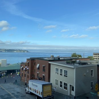 Inn at the Market - Our view of the Sound (pikes below that) from our hotel room. - Hotels Near Me - Seattle, Washington Inn at the Market - Our view of the Sound (pikes below that) from our hotel room. - Hotels Near Me - Seattle, Washington