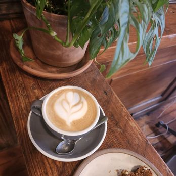 Old City Java - Cappuccino with pumpkin bread :) - Coffee & Tea Near Me - Knoxville, Tennessee