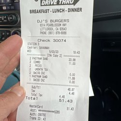 DJ's Burgers - Wow crazy expensive!!! Their food is not worth the cost! Everyone wants to jump on the Covid bandwagon sad