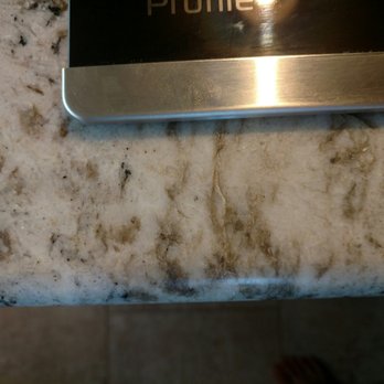 ANA Granite - One of 3 cracks that they "repaired" by gluing them - Building Supplies Near Me - Flint, Michigan