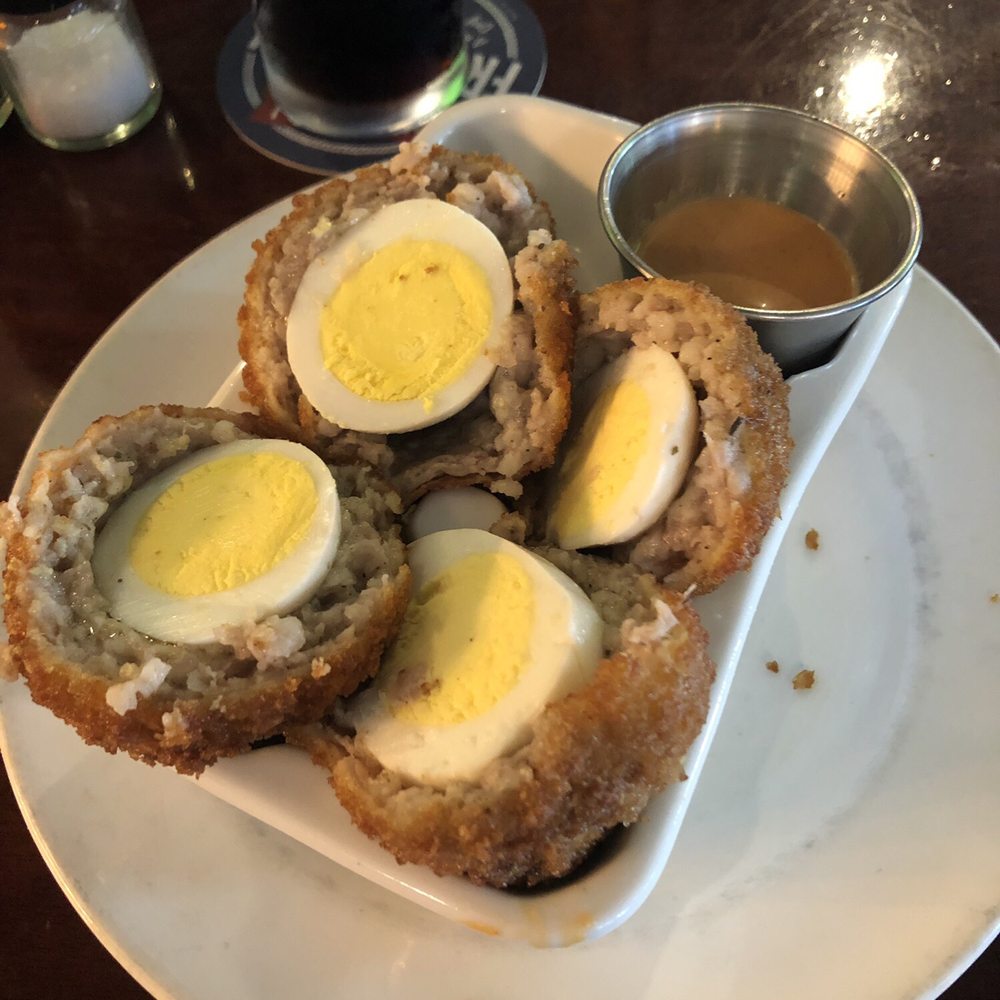 Tavern On Main - Scotch eggs appetizer - New American Near Me - Wakefield, Rhode Island Tavern On Main - Scotch eggs appetizer - New American Near Me - Wakefield, Rhode Island
