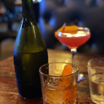 Park Tavern - Smoked old  fashion and cosmo - New American Near Me - Delray Beach, Florida