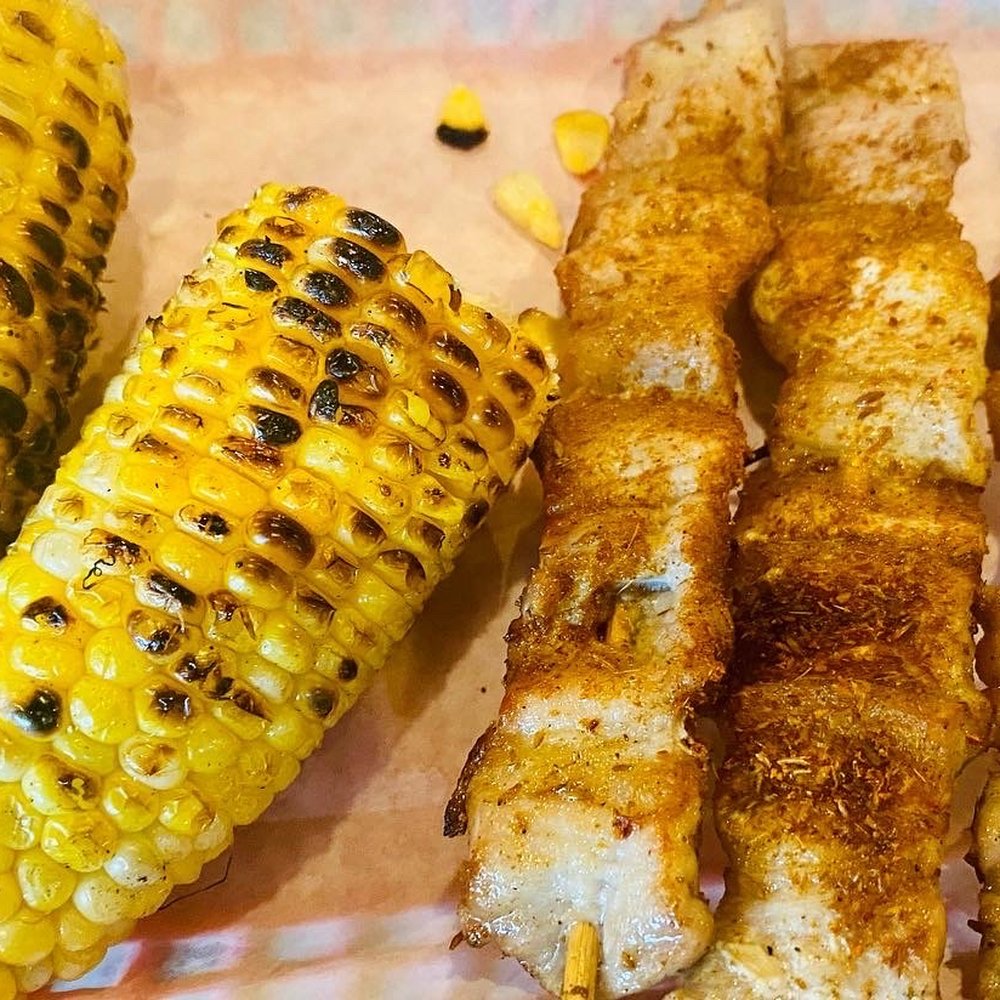 Fat Ni BBQ - 24. Corn & 14. Pork Belly - Chinese Near Me - Carrollton, Texas Fat Ni BBQ - 24. Corn & 14. Pork Belly - Chinese Near Me - Carrollton, Texas