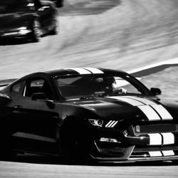Brad's Custom Auto - GT350 after R splinter, scrape armor FEA, and 20mm FP lowering springs.