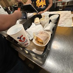 Rudy's "Country Store" and Bar-B-Q - Our meal in house