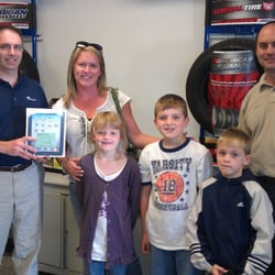 Kraft Tire & Auto Service - IPad presented to a lucky customer.