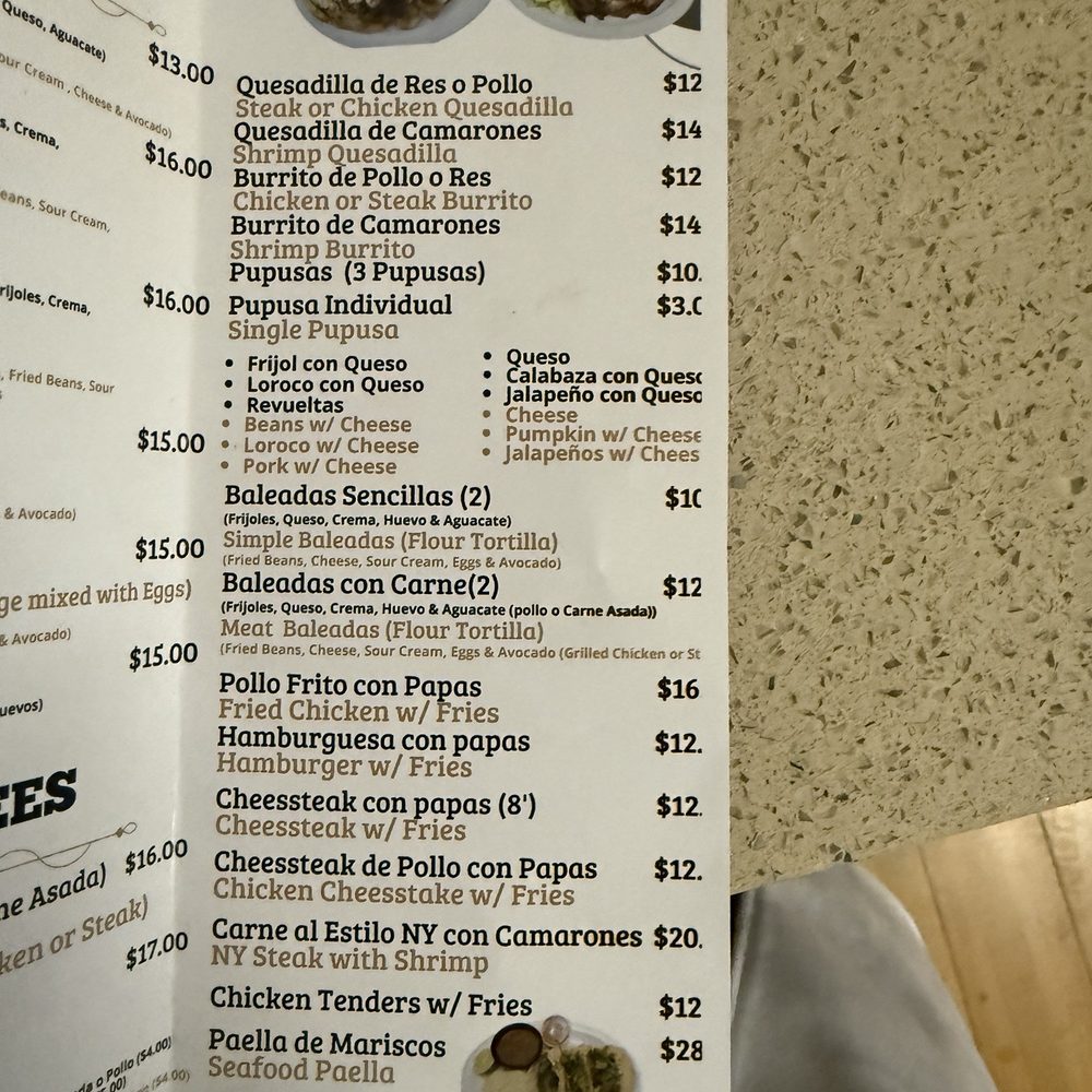 Loras Fireside - Entree Menu Continued - Latin American Near Me - Baltimore, Maryland Loras Fireside - Entree Menu Continued - Latin American Near Me - Baltimore, Maryland