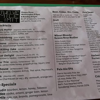 Twelve Mile Limit - Drink menu - Lounges Near Me - New Orleans, Louisiana Twelve Mile Limit - Drink menu - Lounges Near Me - New Orleans, Louisiana