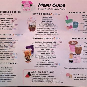 Bobae Coffee & Tea- Kirkland - Menu - Bubble Tea Near Me - Kirkland, Washington Bobae Coffee & Tea- Kirkland - Menu - Bubble Tea Near Me - Kirkland, Washington