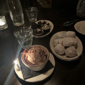 Sotto - Sotto Ricotta Donuts and chocolate budino - Italian Near Me - Cincinnati, Ohio