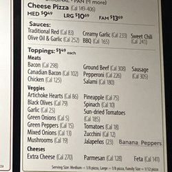 Papa Murphy's - Menu items