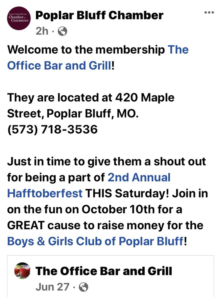 THE OFFICE BAR AND GRILL Updated May 2024 420 Maple St, Poplar