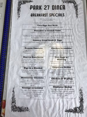 Menu photo 7 Park Diner and Pancake House Linden, NJ Menu photo 7 Park Diner and Pancake House Linden, NJ