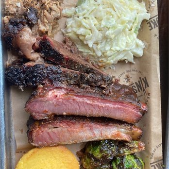 KINSmoke - 2 Ribs Pork Shoulder Crispy Brussels Sprouts Prime Brisket - Barbeque Near Me - Healdsburg, California