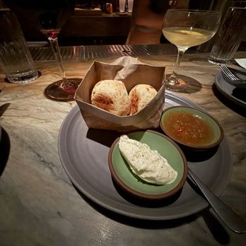 Brasero - Pao de Queijo with pineapple habanero jam & Catupiry cheese - Latin American Near Me - Chicago, Illinois