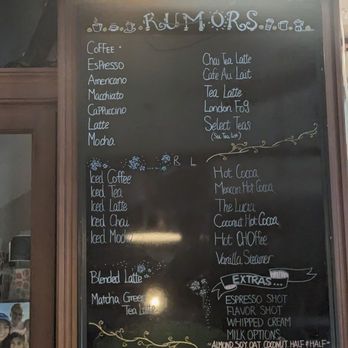 Rumors Coffeehouse - Coffee menu - Coffee & Tea Near Me - Danbury, Connecticut Rumors Coffeehouse - Coffee menu - Coffee & Tea Near Me - Danbury, Connecticut