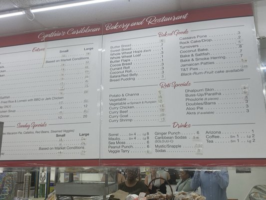 Menu photo 1 Cynthia's Caribbean Bakery Irvington, NJ