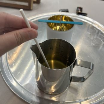 Makes Perfect Scents - Mixing the wax and fragrance - Candle Stores Near Me - Brea, California