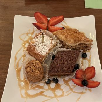 Cela Cafe - Dessert Sampler - Wraps Near Me - Burbank, California Cela Cafe - Dessert Sampler - Wraps Near Me - Burbank, California