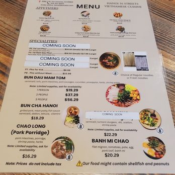Hanoi 36 Streets - Menu - Vietnamese Near Me - Sacramento, California Hanoi 36 Streets - Menu - Vietnamese Near Me - Sacramento, California