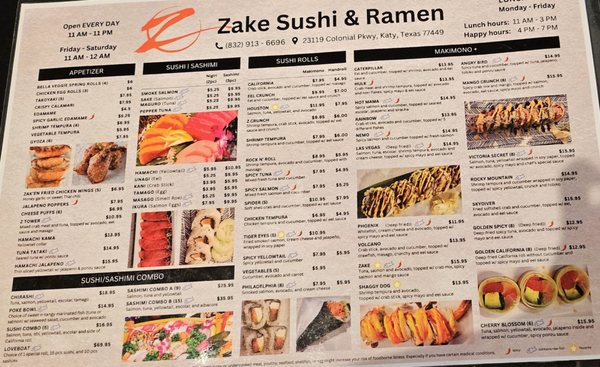 Menu photo 3 Zake Sushi & Ramen Katy, TX Menu photo 3 Zake Sushi & Ramen Katy, TX