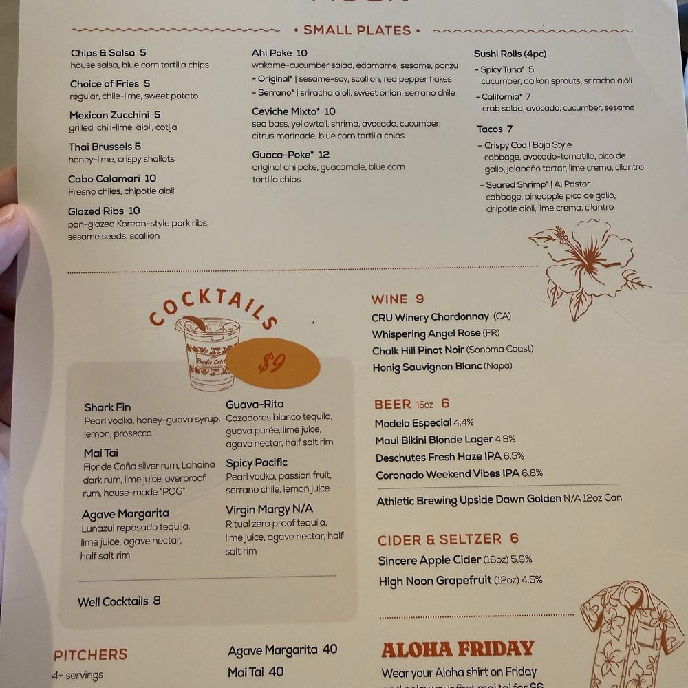 Pacific Catch - Aloha Hour Menu - Seafood Near Me - Brea, California Pacific Catch - Aloha Hour Menu - Seafood Near Me - Brea, California