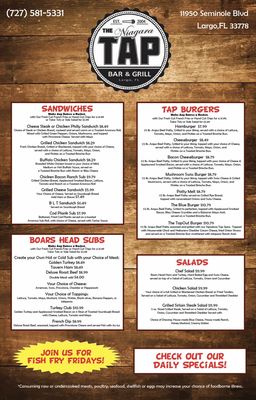 Menu photo 1 Niagara Tap Largo, FL