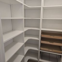 Love the corners and no more wasted space! So organized and beautiful. Great for creating zones such as baking, boxes, cans, and snacks. Love the corners and no more wasted space! So organized and beautiful. Great for creating zones such as baking, boxes, cans, and snacks.