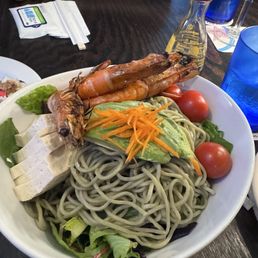 Kale Noodle Salad with shrimp Kale Noodle Salad with shrimp