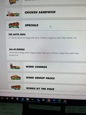 Menu photo 1 Wingstop Tampa, FL
