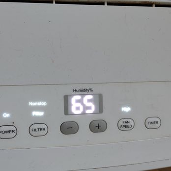 Airfx - This is the humidity level in my living room with my central air running - Heating & Air Conditioning/HVAC Near Me - Inverness, Florida