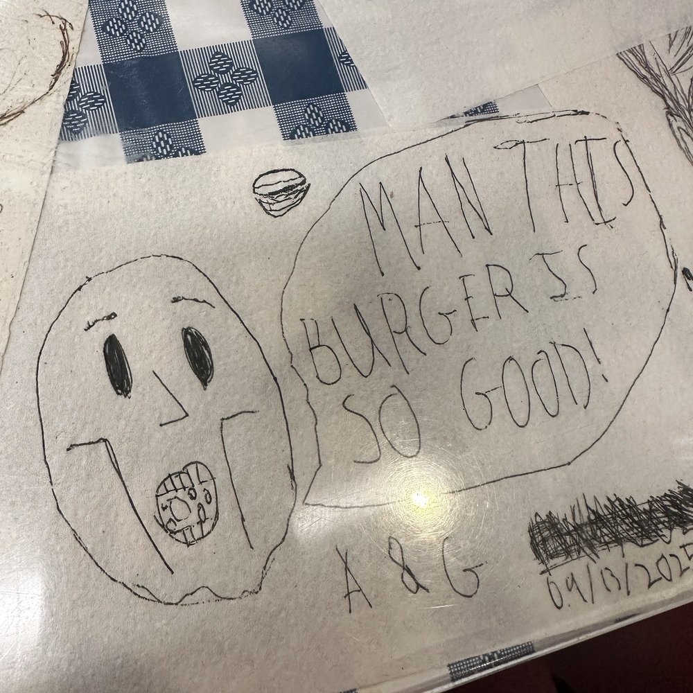 Brooks Burgers - Table artwork - Hot Dogs Near Me - Naples, Florida Brooks Burgers - Table artwork - Hot Dogs Near Me - Naples, Florida