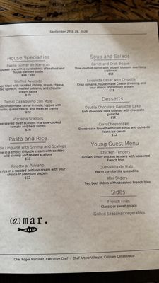 Menu photo 2 Amar San Antonio, TX
