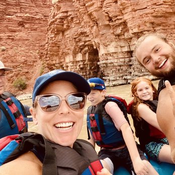 Adrift Adventures - Thoroughly enjoying our rafting experience with our awesome guide, Jacob! - Tours Near Me - Moab, Utah