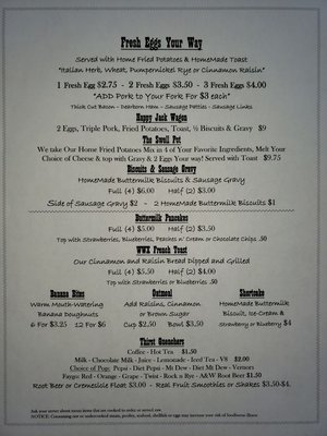 Menu photo 6 Wagon Wheel Express Croswell, MI