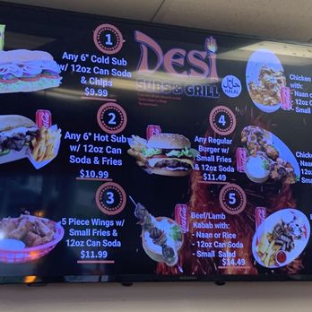 Desi Subs & Grill - Combo Menu Dec 2023 - New American Near Me - West Palm Beach, Florida Desi Subs & Grill - Combo Menu Dec 2023 - New American Near Me - West Palm Beach, Florida