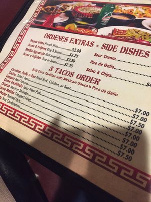 Menu photo 6 Mi Piqueno Mexico Newark, NJ