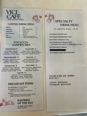 Menu photo 2 Vici Café San Diego, CA