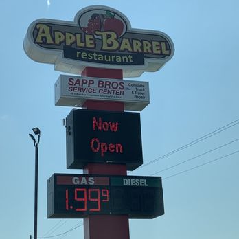 Sapp Bros Travel Center - Main sign with gas options and prices - Convenience Stores Near Me - Percival, Iowa Sapp Bros Travel Center - Main sign with gas options and prices - Convenience Stores Near Me - Percival, Iowa