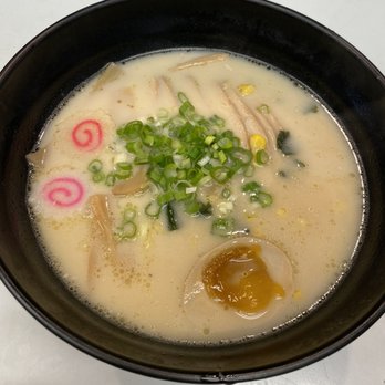 Captain Crab & Ramen - Chicken rich ramen - creamy chicken broth, chicken chasu, half boiled egg, dried seaweed, bamboo shot, corn, fish cake, and green onion. - Ramen Near Me - Yakima, Washington