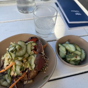 bartaco - Chapel Hill - Cucumber Salad and ahi tuna + crispy rice bowl - Tacos Near Me - Chapel Hill, North Carolina
