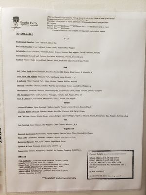 Menu photo 4 Gaucho Pie Toronto, ON Menu photo 4 Gaucho Pie Toronto, ON