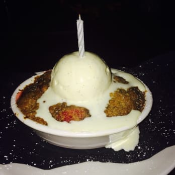 District - Oakland - Strawberry rhubarb crumble fandangle. They put a candle in it even though it was my girl's birthday, not mine. - Wine Bars Near Me - Oakland, California District - Oakland - Strawberry rhubarb crumble fandangle. They put a candle in it even though it was my girl's birthday, not mine. - Wine Bars Near Me - Oakland, California