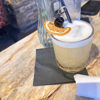 The Kitchen at  StoneBrier - Whiskey sour - New American Near Me - Stockton, California