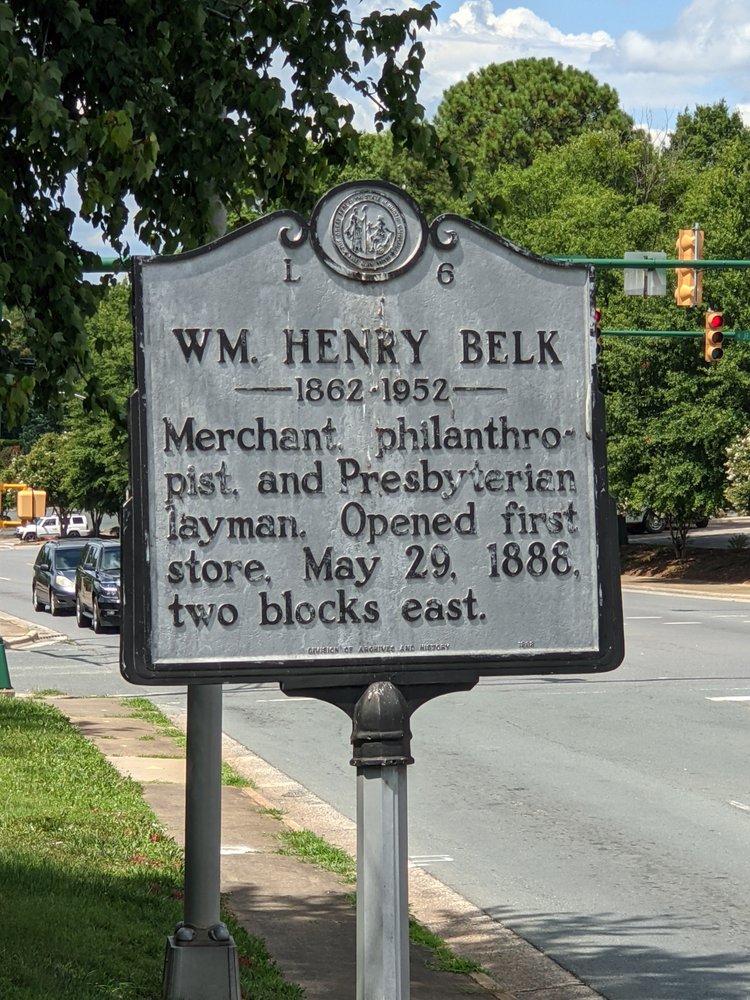 WILLIAM HENRY BELK HISTORICAL MARKER 310 W Franklin St, Monroe, North