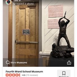 Fourth Ward School Museum - 7/22/26 Yelp feed.