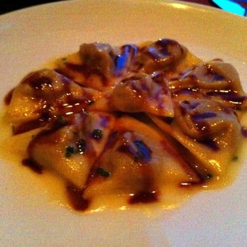 Scarpetta - Duck and Foie Gras Ravioli with marsala reduction - Italian Near Me - Las Vegas, Nevada Scarpetta - Duck and Foie Gras Ravioli with marsala reduction - Italian Near Me - Las Vegas, Nevada