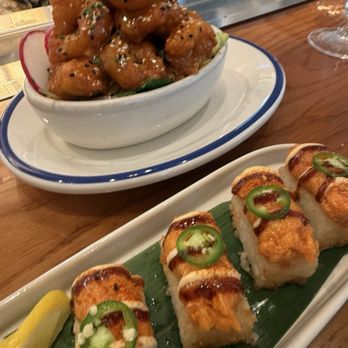 Hudson House - Crispy Rice and Shrimp Dynamite - Seafood Near Me - Addison, Texas Hudson House - Crispy Rice and Shrimp Dynamite - Seafood Near Me - Addison, Texas