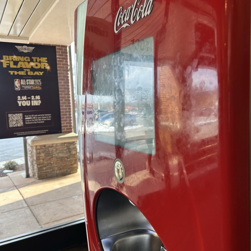 Wingstop - The outside of the drink machine.... The never clean it. - Chicken Wings Near Me - Germantown, Maryland Wingstop - The outside of the drink machine.... The never clean it. - Chicken Wings Near Me - Germantown, Maryland