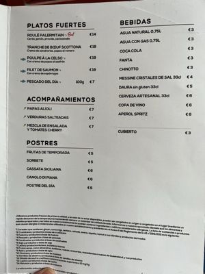Menu photo 1 Trattoria Celso Palermo, PA